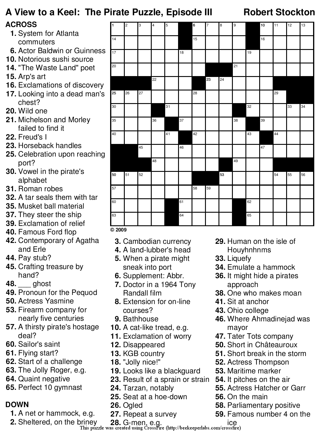 The Best free daily printable crosswords | Russell Website
