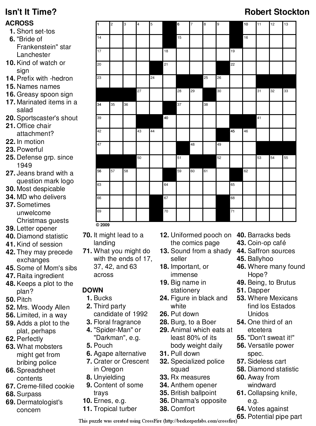 Adult Crosswords 109
