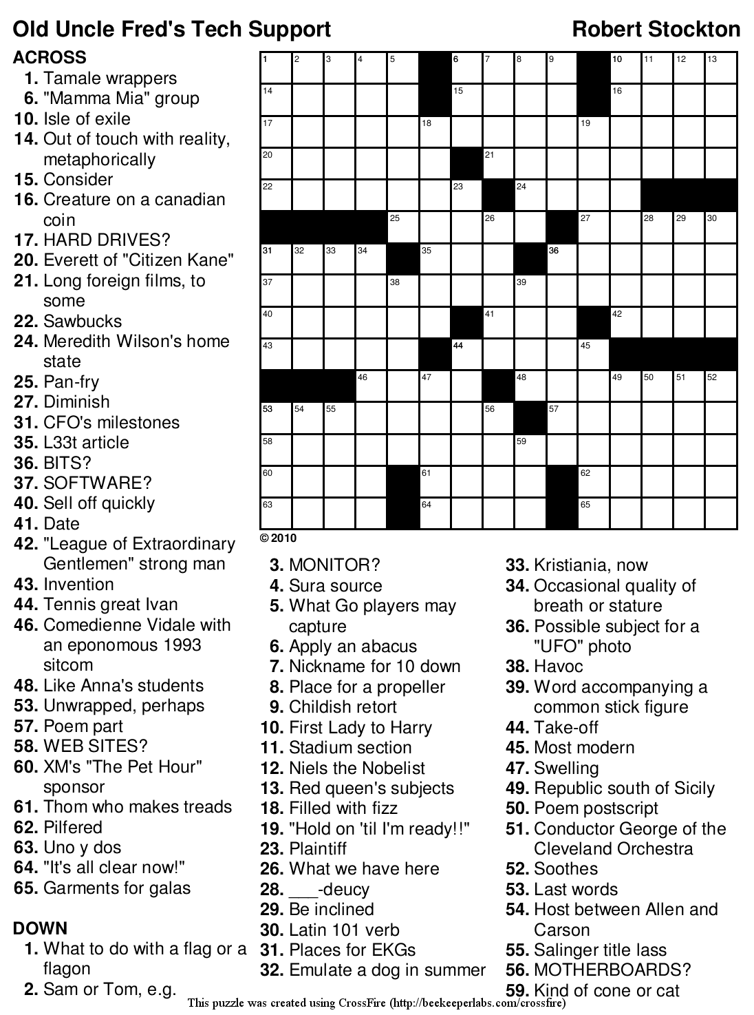 free printable newspaper crossword puzzles Quotes