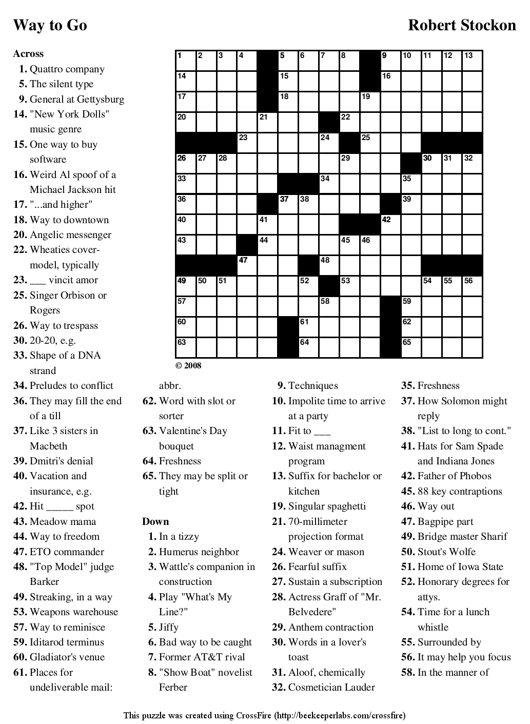 Places You Go To Have Fun: A Crossword Puzzle | Equipped ...